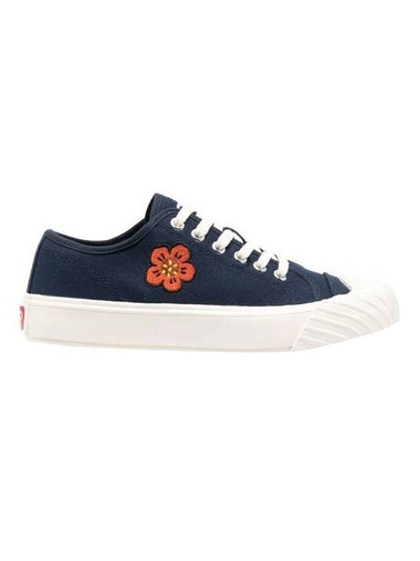 Shool Boke Flower Low Top Sneakers Navy - KENZO - BALAAN 1