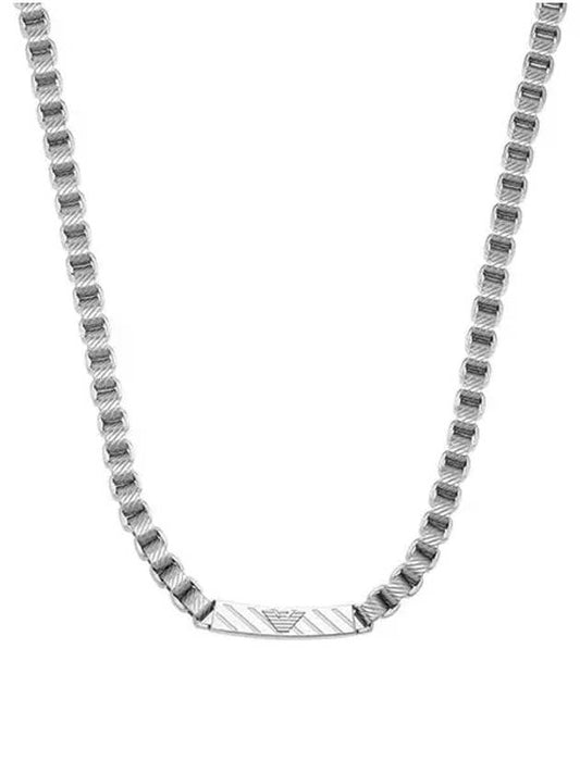 Essential Chain Stainless Steel Necklace Silver - EMPORIO ARMANI - BALAAN 1