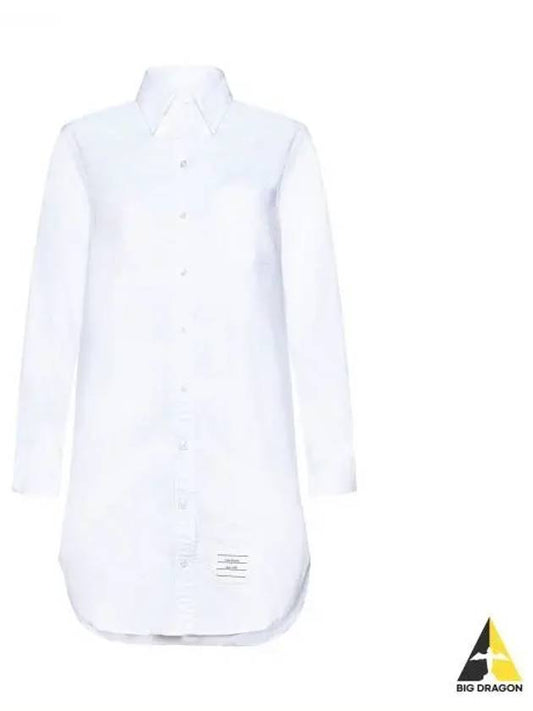 RWB Cotton Shirt Dress White - THOM BROWNE - BALAAN 2