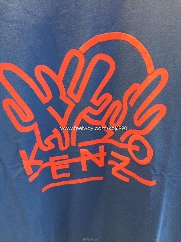 Men's Cactus Kenjo Logo Short Sleeve TShirt F655TS0184SD74 - KENZO - BALAAN 3