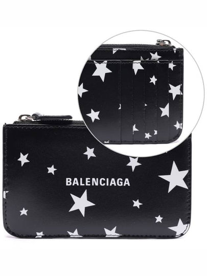 Stars And Moon Print Card Wallet Black - BALENCIAGA - BALAAN 2