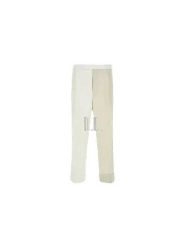 Men's Side Tab Straight Pants White - THOM BROWNE - BALAAN 2