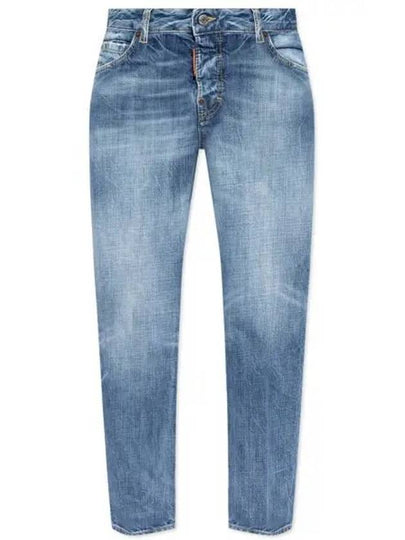 Cool Girl Crop Jeans Blue - DSQUARED2 - BALAAN 2