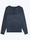 Oversized Fit Logo Sweatshirt Blue - MAISON MARGIELA - BALAAN 2