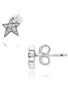 Sparkling Ashmetric Star Stud Earrings Silver - PANDORA - BALAAN 4