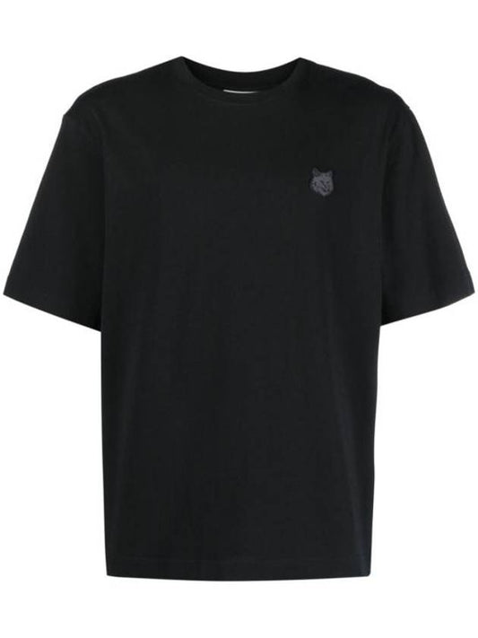 Bold Fox Head Patch Oversized Short Sleeve T-Shirt Black - MAISON KITSUNE - BALAAN 1