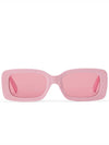 LV Circle Rectangle Sunglasses Pink - LOUIS VUITTON - BALAAN 3