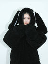 0 1 bunny fleece jacket BLACK - CLUT STUDIO - BALAAN 4