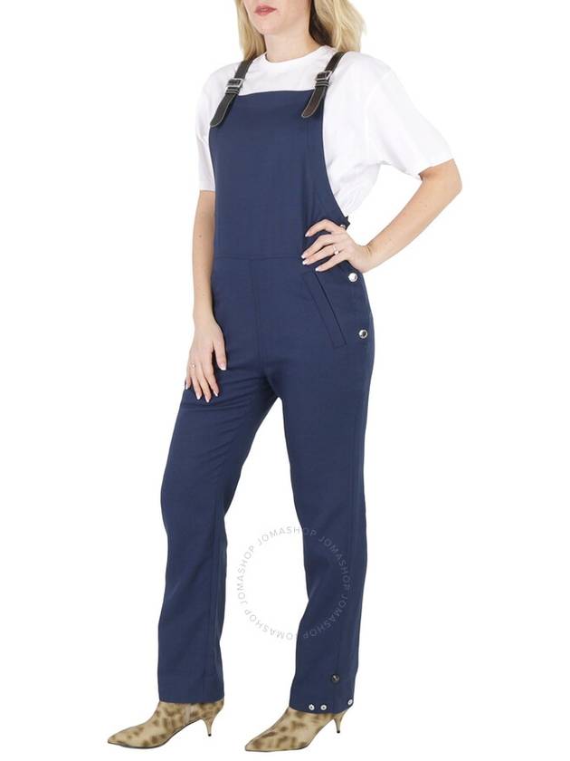 Women Square Overall Jumpsuit Blue - BURBERRY - BALAAN 3