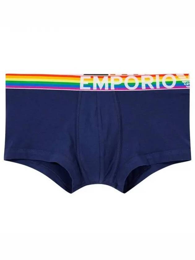 UNDERWEAR Men s Rainbow Logo Band Drawn Navy 271993 - EMPORIO ARMANI - BALAAN 1