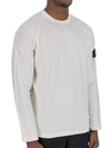 Wappen Patch Crew Neck Knit Top Ivory - STONE ISLAND - BALAAN 3