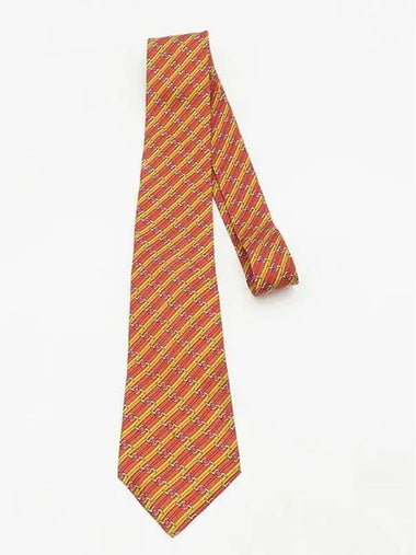 Orange Tie Fashion Accessories - HERMES - BALAAN 1