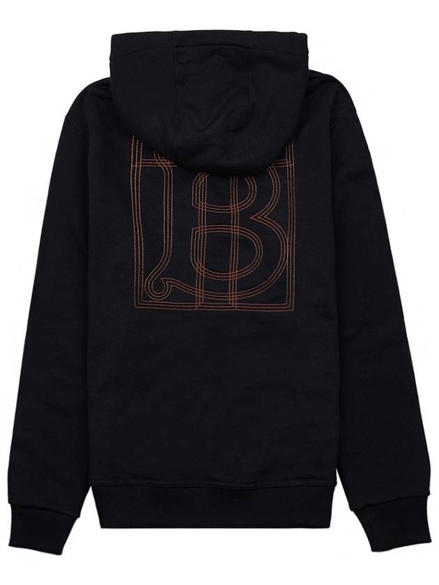 Logo Cotton Hoodie Black - BURBERRY - BALAAN 4