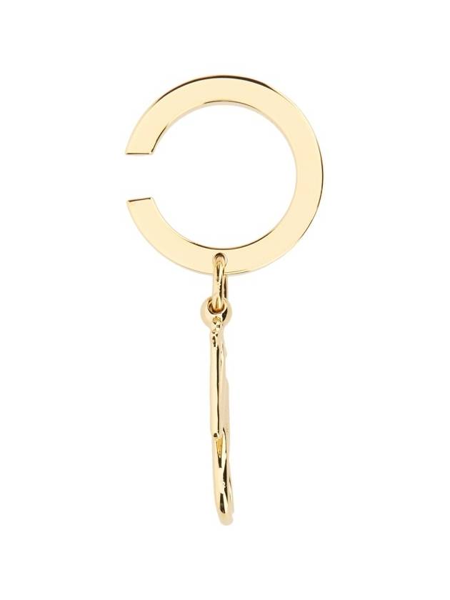 Logo Plaque Single Earring Gold - JW ANDERSON - BALAAN 3