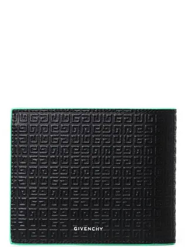 4G Calfskin Leather Half Wallet Black - GIVENCHY - BALAAN 4