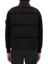 High Neck Padded Vest Black - STONE ISLAND - BALAAN 3