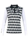 Women s Rabbit Argyle Layered Long Sleeve Golf Shirt BMU4M606W - LUX GOLF - BALAAN 3