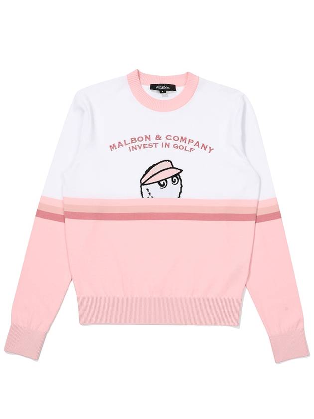 Shy Bucket Sweater PINK WOMAN M3122PKT16PNK - MALBON GOLF - BALAAN 2