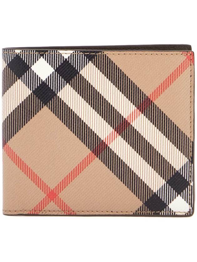 Check Half Wallet Beige - BURBERRY - BALAAN 2