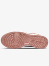 Women's Dunk Low Top Sneakers Rose Whisper - NIKE - BALAAN 3