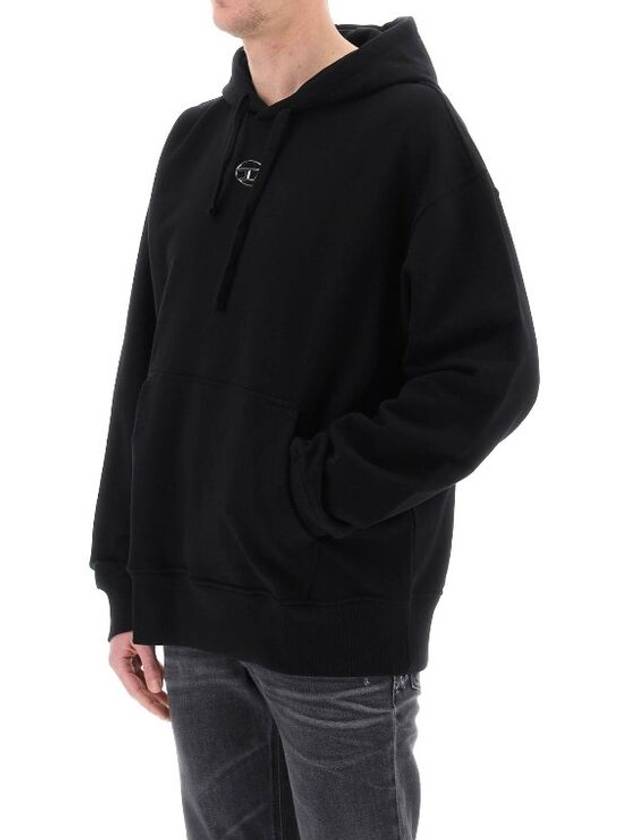 S Macs Logo Hoodie Black - DIESEL - BALAAN 5