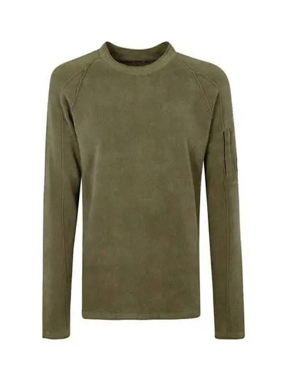 Men's Lens Wappen Crew Neck Knit Top Khaki - CP COMPANY - BALAAN 2