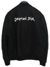 Tag Wool Blend Varsity Jacket Black - DIOR - BALAAN 4