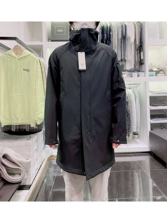 Shell R Long Hooded Jacket Black - CP COMPANY - BALAAN 2