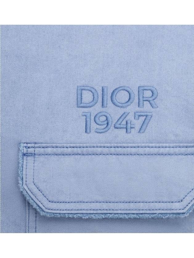 Overshirt Cotton Jacket Blue - DIOR - BALAAN 6