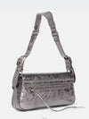 Le Cagole Metallic Small Shoulder Bag Silver - BALENCIAGA - BALAAN 5