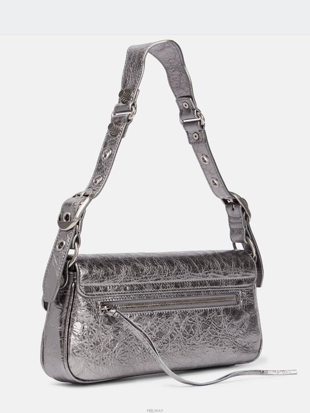 Le Cagole Metallic Small Shoulder Bag Silver - BALENCIAGA - BALAAN 5