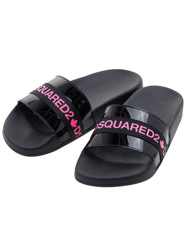 Logo Tape Slippers SLW0007 02501559 - DSQUARED2 - BALAAN 1