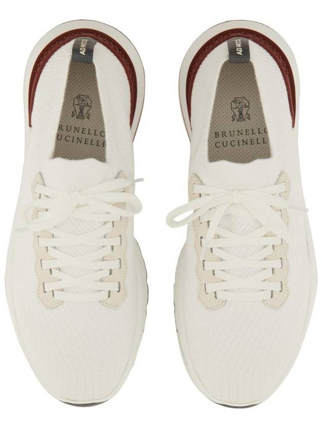 Knit Running Sneakers White - BRUNELLO CUCINELLI - BALAAN 7