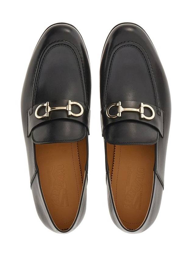 Gancini Ornament Loafer Black - SALVATORE FERRAGAMO - BALAAN 3