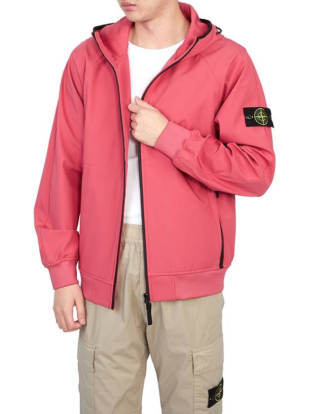 Soft Shell Technology Wappen Patch Track Jacket Pink - STONE ISLAND - BALAAN 7