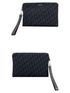 Oblique Jacquard Strap Clutch Bag Black - DIOR - BALAAN 5