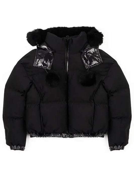 Puffer Down Hoodie Jacket Black - MOOSE KNUCKLES - BALAAN 2