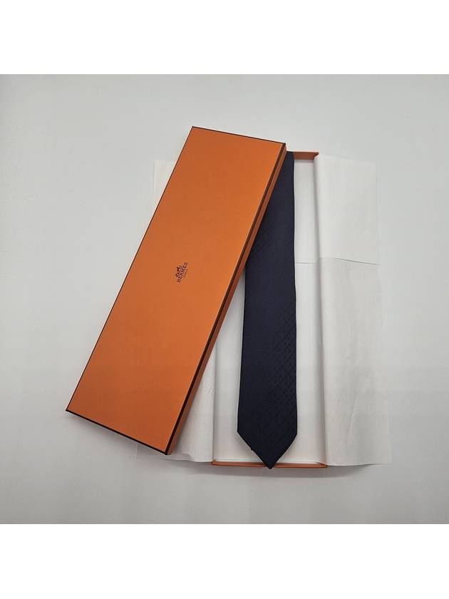 Faconnee New H Tie Blue - HERMES - BALAAN 2