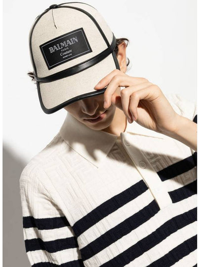 Balmain Cap With Logo, Men's, Cream - BALMAIN - BALAAN 2