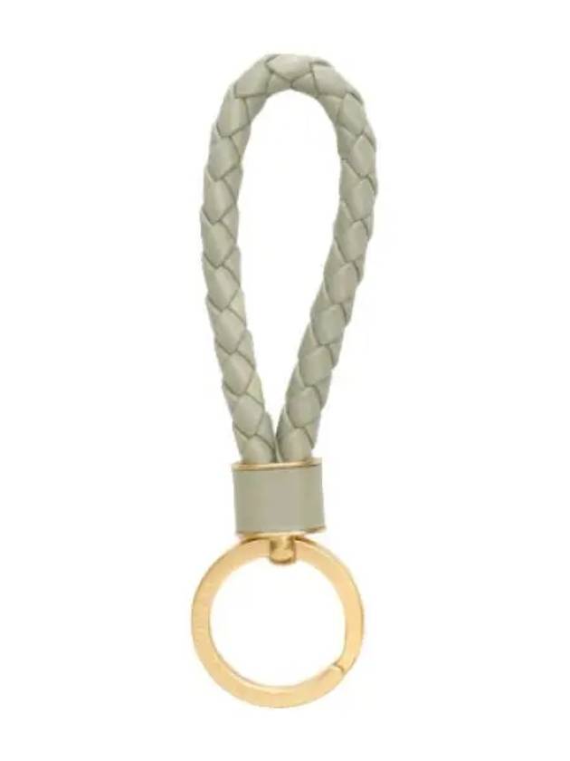 Intrecciato leather key ring holder - BOTTEGA VENETA - BALAAN 1