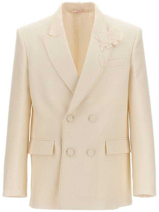 Valentino Garavani Valentino Flower Embroidery Blazer - VALENTINO - BALAAN 1