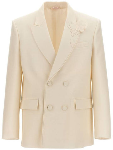 Valentino Garavani Valentino Flower Embroidery Blazer - VALENTINO - BALAAN 1