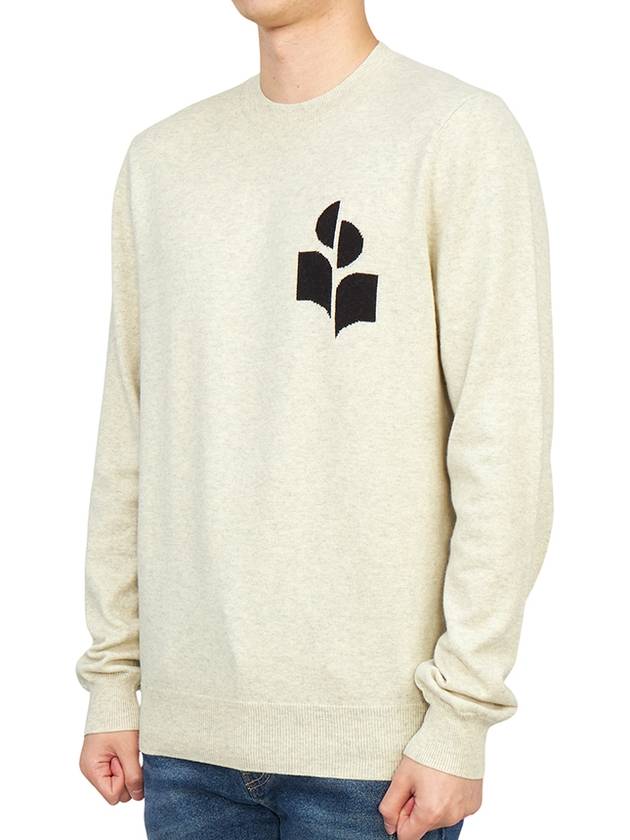 Men's Evans Logo Sweatshirt Light Grey - ISABEL MARANT - BALAAN 3