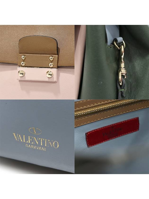 JW2B0922VMP Multi color leather gold plated single top handle 2WAY - VALENTINO - BALAAN 7