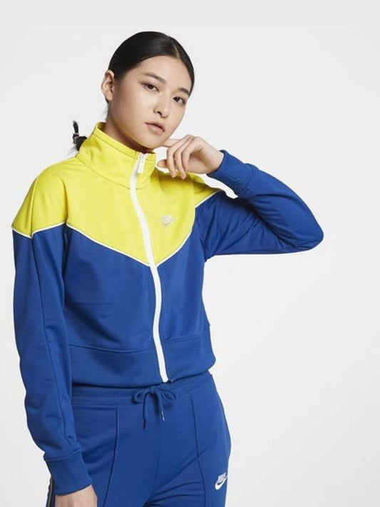 01AT3909492Women’sHeritage Track JacketYellow Blue - NIKE - BALAAN 1