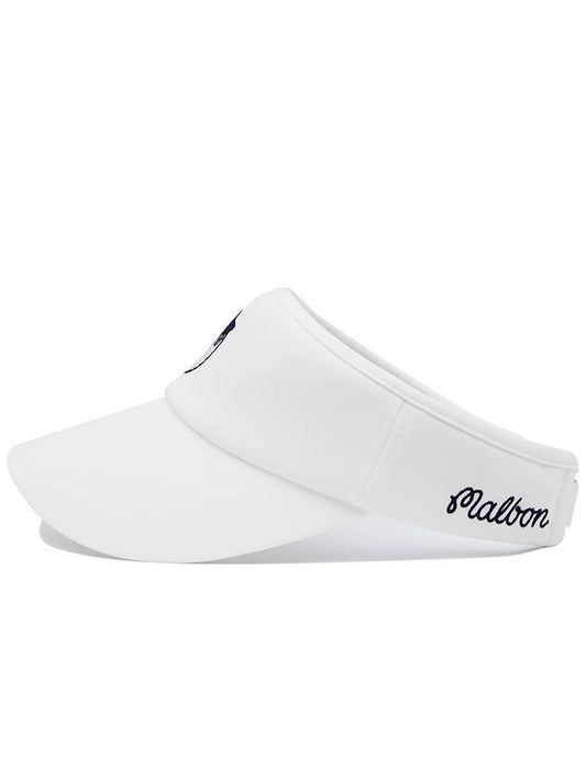 Women s Wide Visor WHITE WOMAN - MALBON GOLF - BALAAN 2