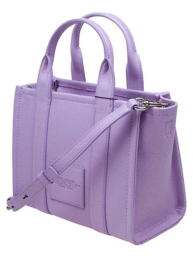 Small Leather Tote Bag Purple - MARC JACOBS - BALAAN 4