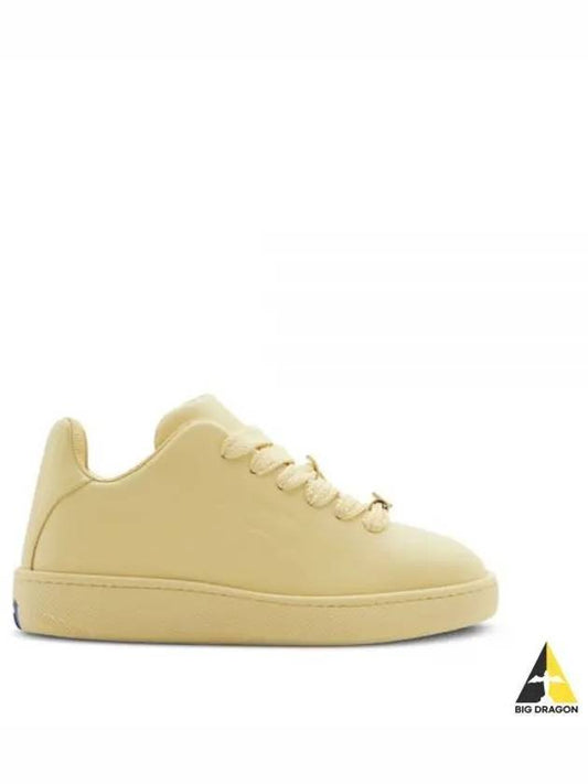 Bubble Leather Low-Top Sneakers Yellow - BURBERRY - BALAAN 2