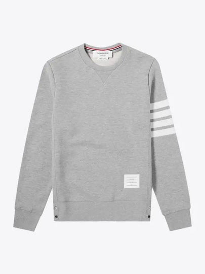 Men's Diagonal Armband Crew Neck Classic Sweatshirt Grey - THOM BROWNE - BALAAN 2