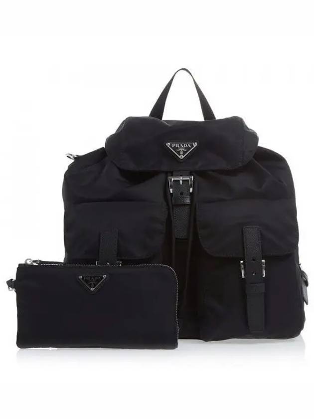 Re-Nylon Medium Backpack Black - PRADA - BALAAN 2